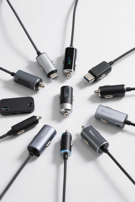 top car chargers listed